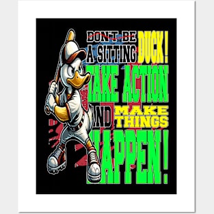 Duck Batter Up: Unleash Your Potential Posters and Art